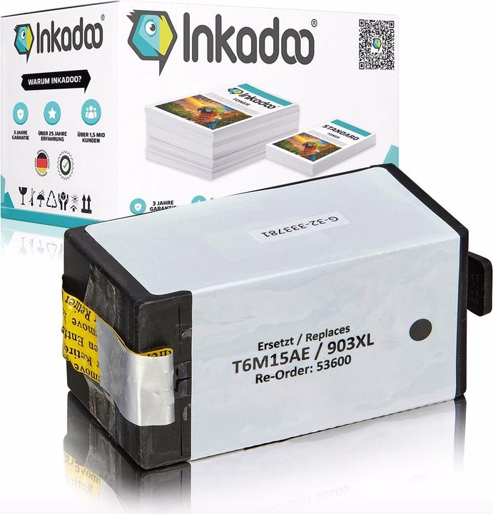 Produktbild Inkadoo kompatible Tintenpatrone als Ersatz für HP 903XL passend für HP OfficeJet 6900 Series HP OfficeJet (BK)