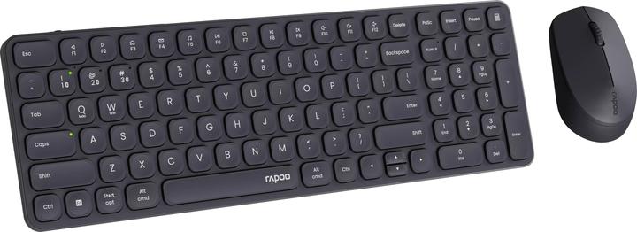Actual product image Rapoo Wireless multi-mode desk set 9710M, QWERTZ, dark grey (00228037) (DE, Wireless)
