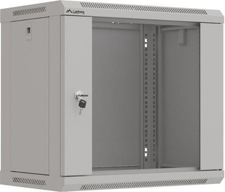 Image du produit Lanberg Wandmontierte Schrank 19 9HE 540x350 graue mit Glastüren (FLAT PACK) (10.86 HE, Rack 19 pouces)