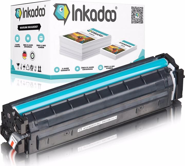 Actual product image Inkadoo Compatible toner to replace HP CF540X / 203X suitable for M 254 dnw Colour (Y)