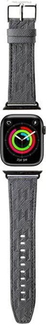 Immagine prodotto Karl Lagerfeld Pasek KLAWMSAKLHPG Apple Watch 38/40/41mm srebrny/cinturino argento Saffiano Monogram (38 mm, 40 mm, 41 mm, pelle saffiano, Apple Watch Series 1, Apple Watch Series 2, Apple Watch Series 3, Apple Watch Serie 4, Apple Watch Serie 5, Apple Watch Serie 6, Apple Watch Series 7, Apple Watch Series 8, Apple Watch Series 9, Apple Watch SE)