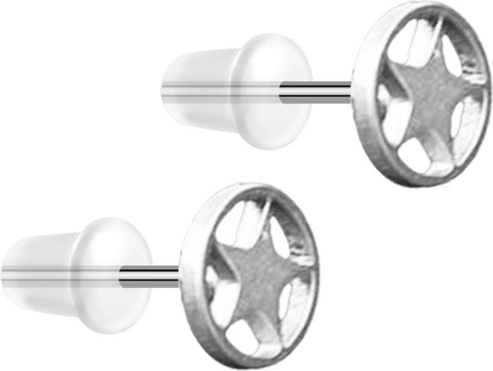 Produktbild Star Piercing Ohrstecker silber Stern (ohne Messing, Chirurgenstahl 316L)