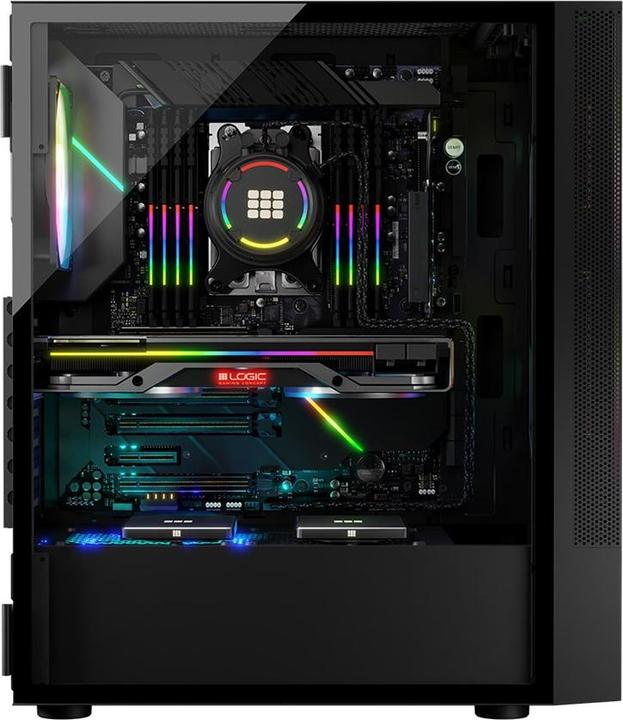 Actual product image Logic ARYA ARGB MINIDI USB 3.0 case black (ATX)