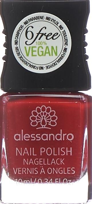 Actual product image Alessandro Red Paradise 10 (Red, Peelable nail polish, UV gel varnish)