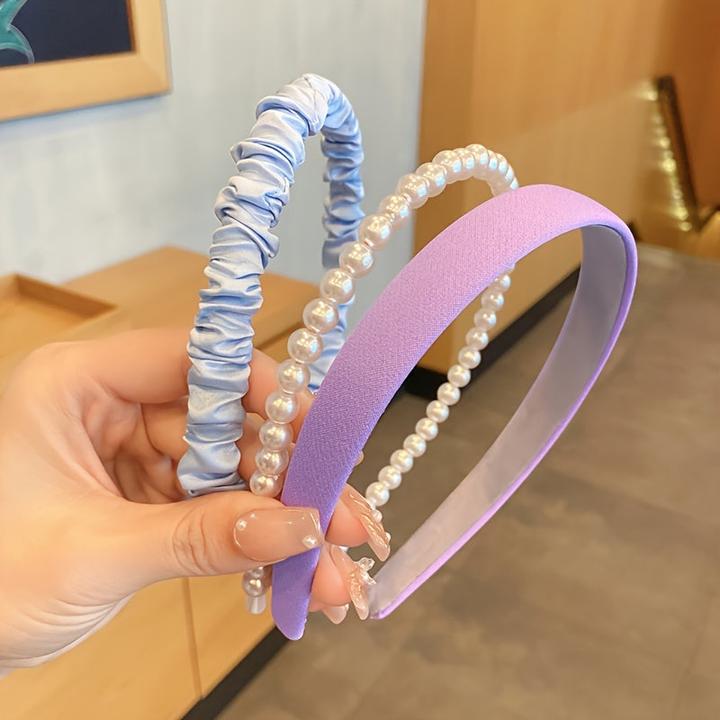 Activity Board 3pcs gemischten Stil Haarband frisch neu, Perle Stirnband