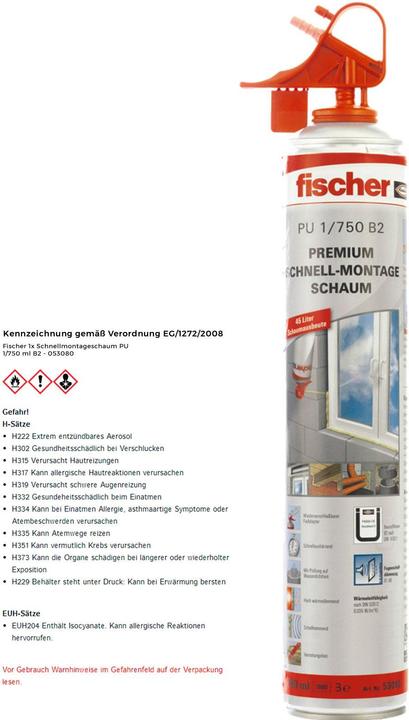 Produktbild Fischer PU 750 Premium Beige Polyurethan (PU) (750 ml)