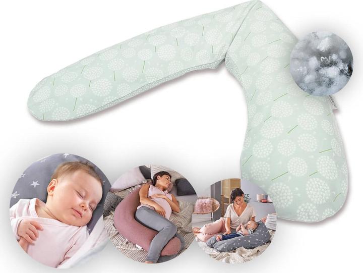 Immagine prodotto Theraline Cuscino per allattamento "The Original" con imbottitura in fibra cava di poliestere, fodera inclusa (190 cm)