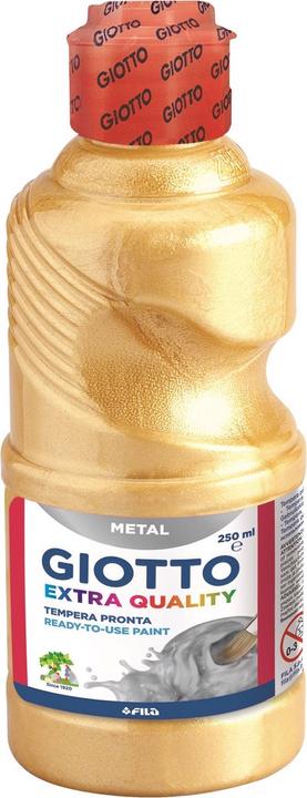 Produktbild Giotto Extra Quali, Malfertige METALLIC Temperafarbe höchster Qualität, 250 ml gold (Gold, 250 ml)