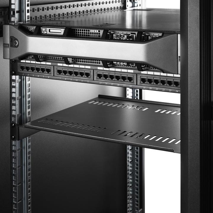 Actual product image StarTech 2-Pack 1u Rack Shelf Vented