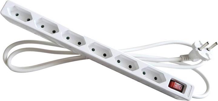 Image du produit As - Schwabe Bloc multiprise 6 prises avec interrupteur (6 x, CEE 7/16, 1.40 m)