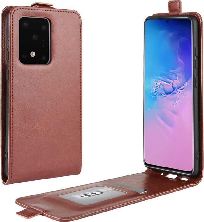 Produktbild Cover-Discount Galaxy S20 Ultra - Klassisches Flip Case vertikal braun (Samsung Galaxy S20 Ultra)