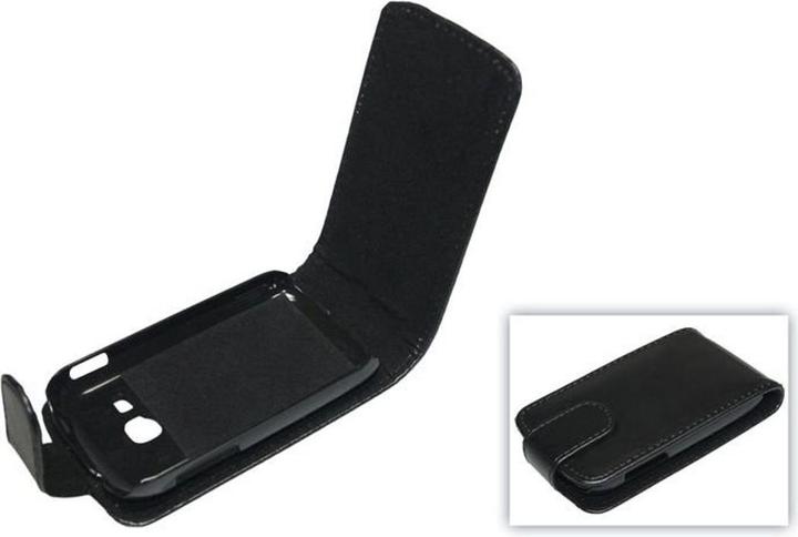 Produktbild König Design Handyhülle Tasche (Flip) für Samsung Galaxy Young S6310 schwarz (Samsung Galaxy Young S6310)