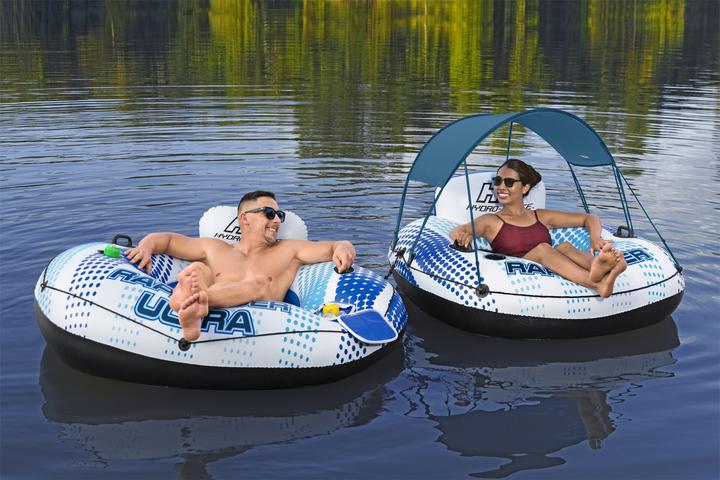 Image du produit Bestway Hydro-Force Rapid Rider Bouée avec rangement à fermeture éclair 1,52 m Ultra River