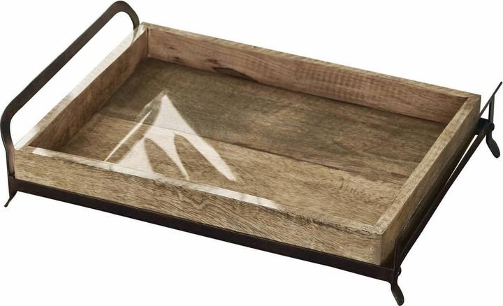 Actual product image Loberon Tray Troyes brown / black