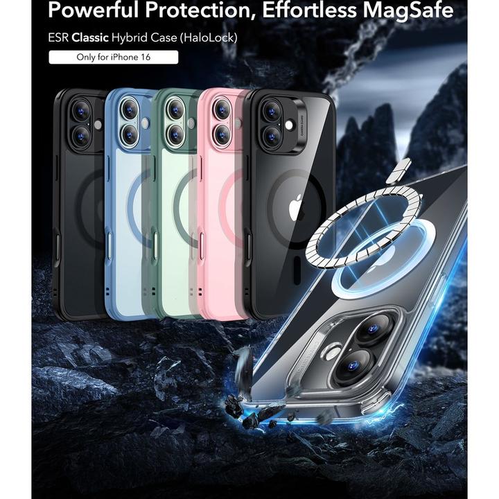 Actual product image ESR Classic Hybrid HaloLock Case (Apple iPhone 16)