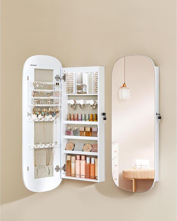 Image du produit Songmics Porte-bijoux miroir