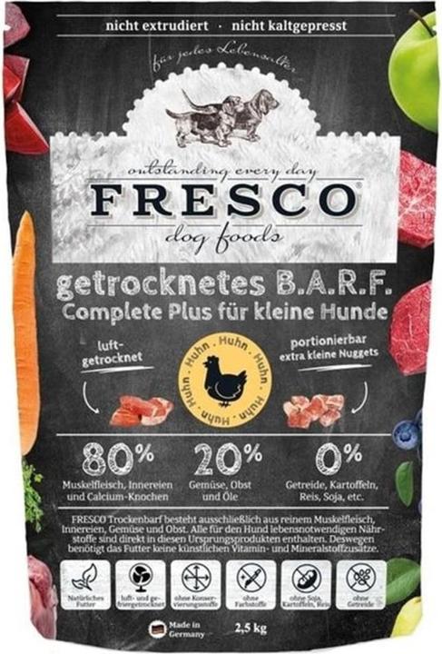 Produktbild Fresco Trockenbarf Complete Plus Mini Huhn (Adult, Junior, Senior, 1 Stk., 2500 g)