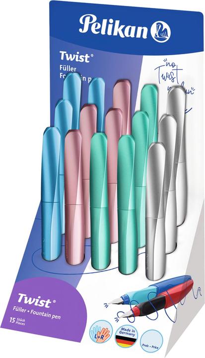 Image du produit Pelikan Twist Fllhalter Classy Neutrals, présentoir de comptoir (Couleurs assorties, 15 x)