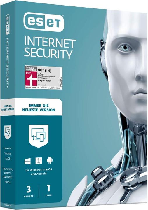 ESET Internet Security 2020 (3 User, 12 Monate)