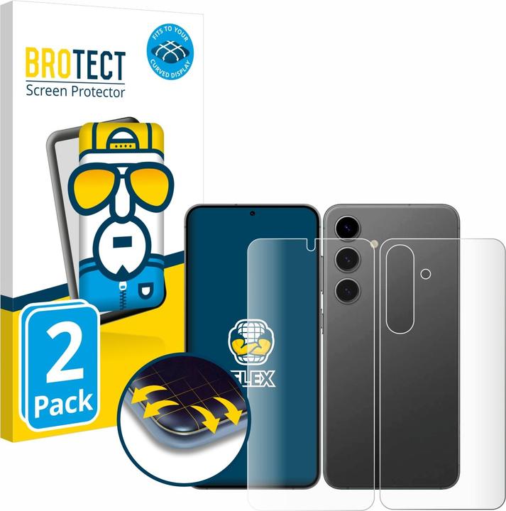 Produktbild BROTECT Full-Cover Displayschutz (2 Stück, Samsung Galaxy S24)