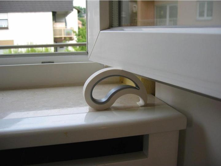 Image du produit Stoppy Serrure de porte 10 x 5,5 x 2 cm, blanc