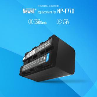 Produktbild Newell Zestaw ładowarka dwukanałowa DL-USB-C i dwa akumulatory NP-F770 do Sony (Kamera Akku Ladegerät)