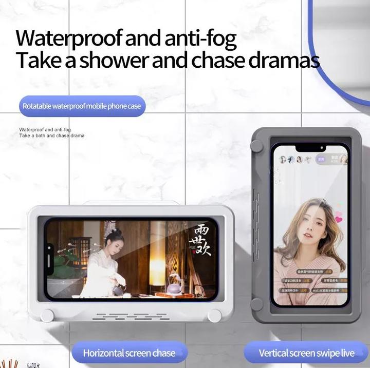 Immagine prodotto PhoneLook Attacco per smartphone antiappannamento a prova di schizzi per bagno e vasca da bagno