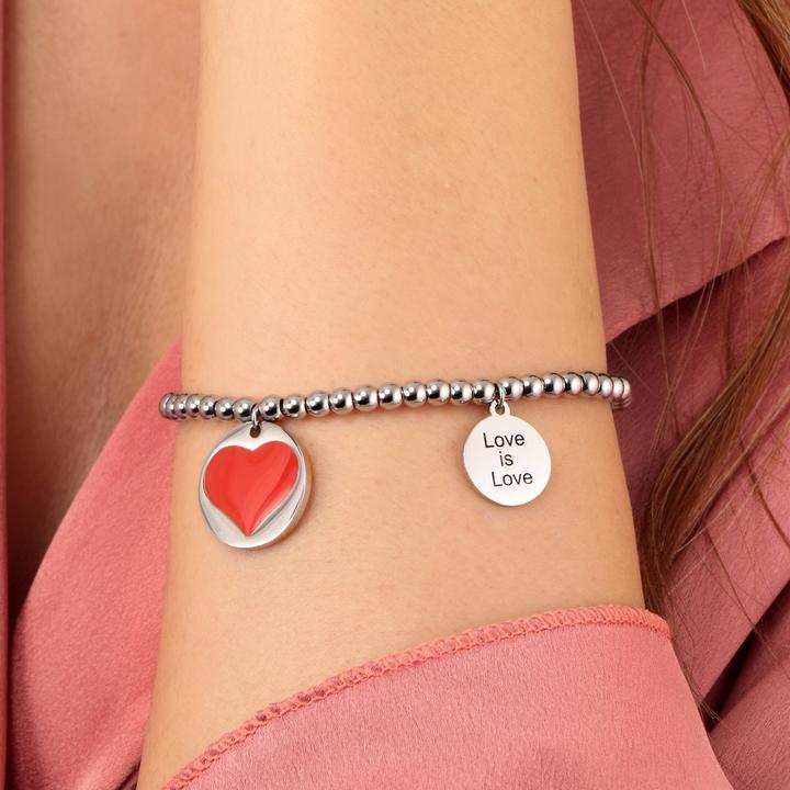 Produktbild La Petite Story Love Is Love Armband (20 cm, Edelstahl)