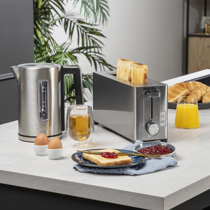 Actual product image Princess 142401 Steel toaster Long slot - 7 adjustable levels - 1050 W (EU plug)