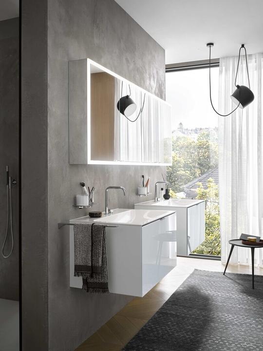 Produktbild Emco prime Facelift Lichtspiegelschrank, 600 mm, 1 Tür, Anschlag links, mit verspiegelten Seitenwä