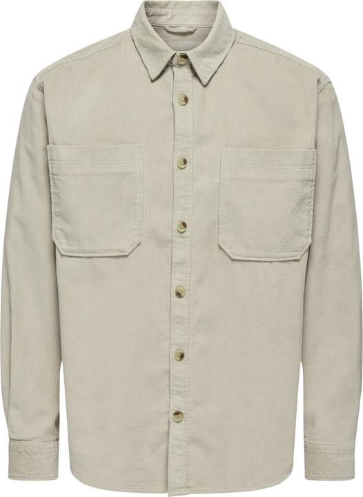 Only & Sons Onsalp Rlx 2pkt Washd Cord Ls Shirt Noos