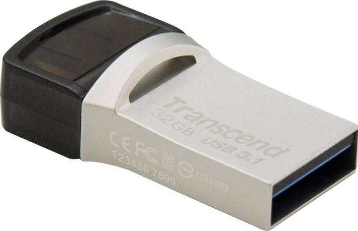 Actual product image Transcend JetFlash 890 (32 GB, USB-A, USB-C)