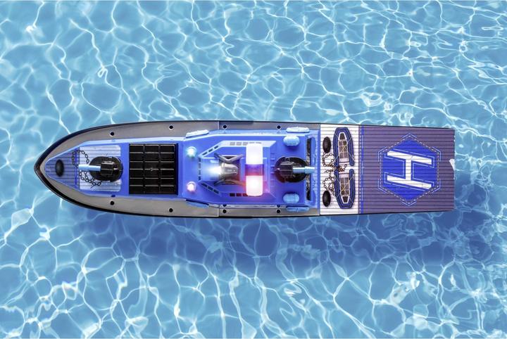 Actual product image Carson RC police boat 2.4G 100% RTR