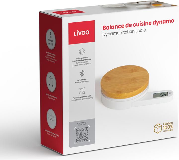 Immagine prodotto Livoo Bilancia da cucina con azione dinamo