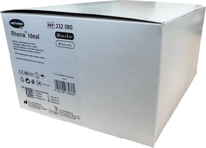 Rhena Ideal Elastische Binde 20cmx5m weiss 6 Stk