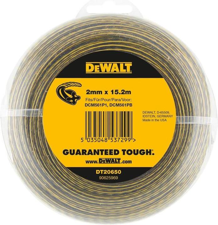 Immagine prodotto DeWalt Filo per tagliabordi 152 m/20 (Pioniere delle erbacce, Lenza per tagliabordi + rocchetto di lenza)