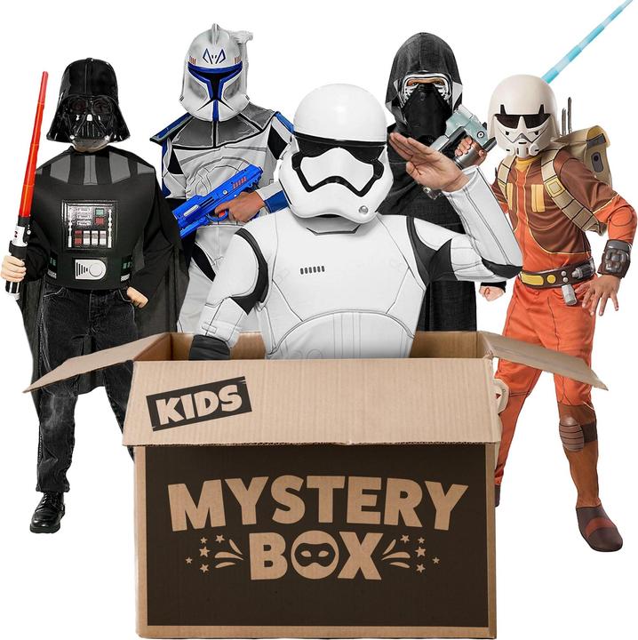 Produktbild Rubies Star Wars Mystery Box für Kinder mit 3 Kostümen (140, 146, 152)