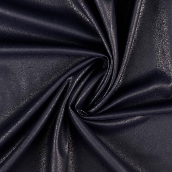 Actual product image Stoffrestposten Garment leather - Dark blue - Minimum quantity: 1 metre