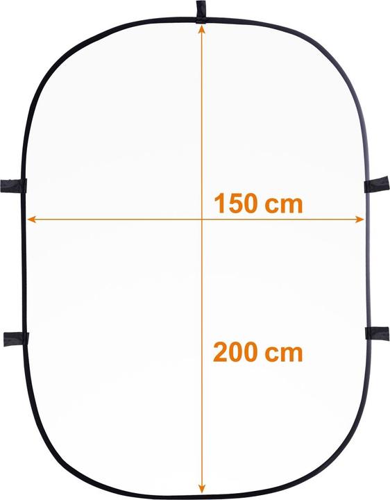 Immagine prodotto Walimex 2in1 Sfondo pieghevole (145 cm, 200 cm)