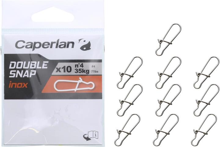 Actual product image Caperlan double snap inox x 10 167911