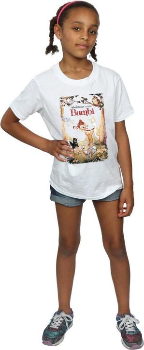 Immagine prodotto Disney Bambi Retro Poster Maglietta Ragazze (152, 158)