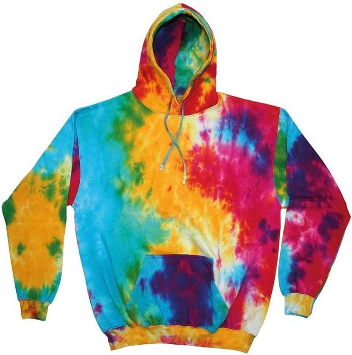 Produktbild Colortone Kvinnor Rainbow Hoodie Kapuzenpullover BatikOptik (S)