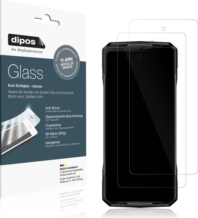 Produktbild Dipos Anti-Shock Displayschutz 9H (1 Stück, Doogee N40 Pro)