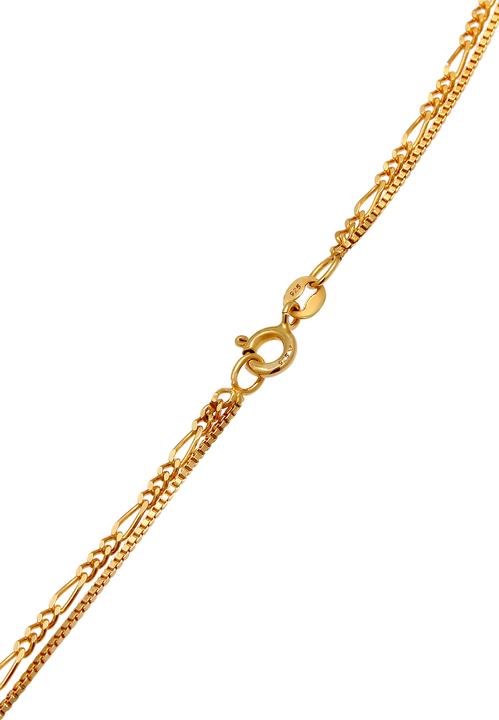 Immagine prodotto Elli 2-lagige Kette mit Plättchen-Anhänger (Argento, 40 cm)