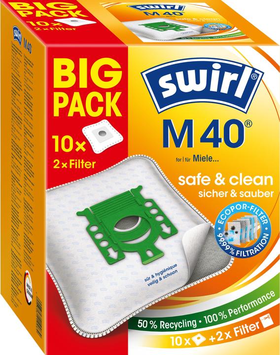 Immagine prodotto Swirl Sacchetti per la polvere M40 Big-Pack (10 x)