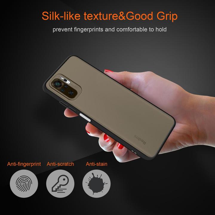 Productafbeelding Cadorabo Hybride matte hoes (Xiaomi Redmi Note 10 4G)