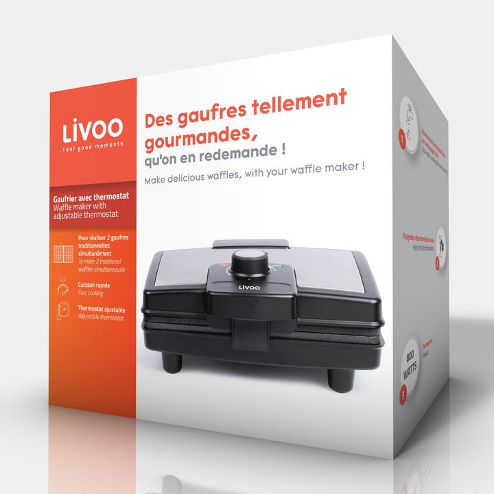 Produktbild Livoo Waffeleisen mit Thermostat