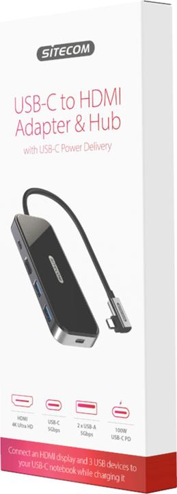 Produktbild Sitecom USB-C – HDMI (USB-C, 5 Ports)