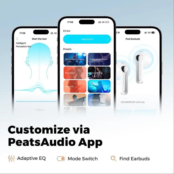 Actual product image Soundpeats Air 5 (ANC, 6 h, Wireless)