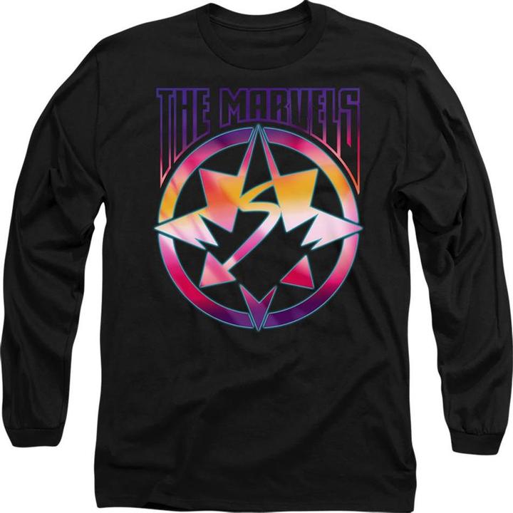 Actual product image The Marvels Unisex Adult Gradient Logo T-Shirt (M)